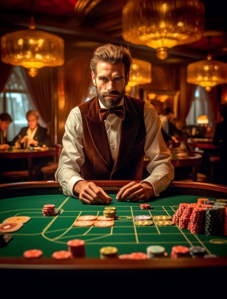 Live baccarat table at kangtau89 studio